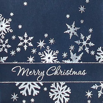 SIGEL GT110 Silver Snowflakes dāvanu maisiņu komplekts, 3 gab., pārklāts papīrs, balti tekstila auklas rokturi, metālisks spīdums, Ziemassvētkiem un ziemas svētkiem, 230 x 180 x 100 mm