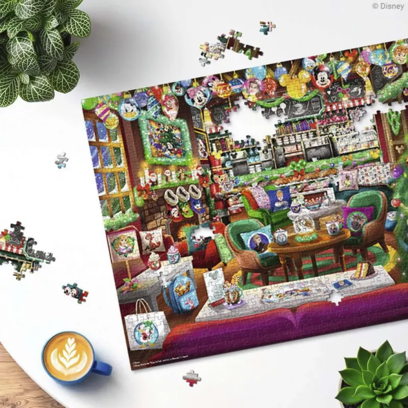 Ravensburger Puzle Disney Ziemassvētku kafejnīca (1000 gab.)