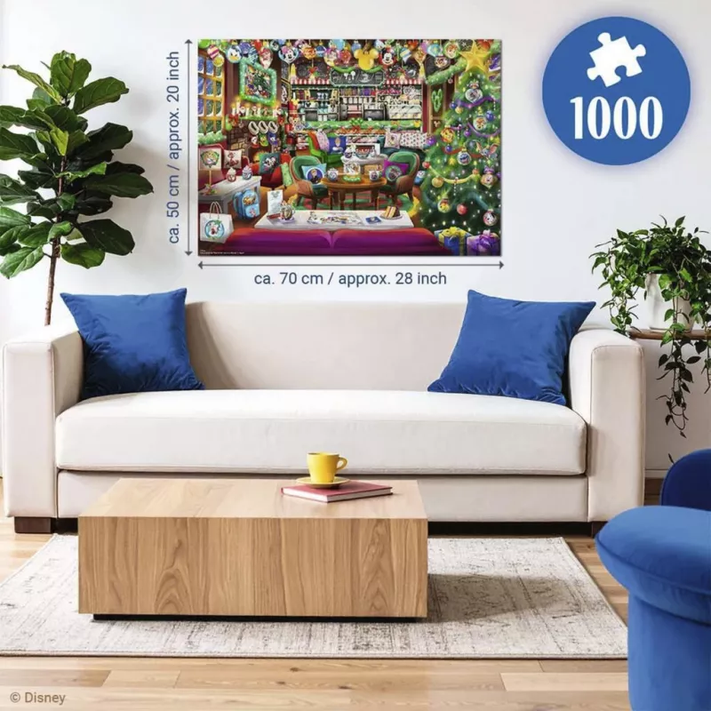 Ravensburger Puzle Disney Ziemassvētku kafejnīca (1000 gab.)