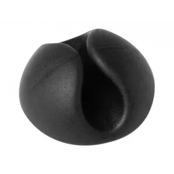 DURABLE CAVOLINE CLIP 1 kabeļu klipši, grafīta krāsā, 6 iepakojumā
