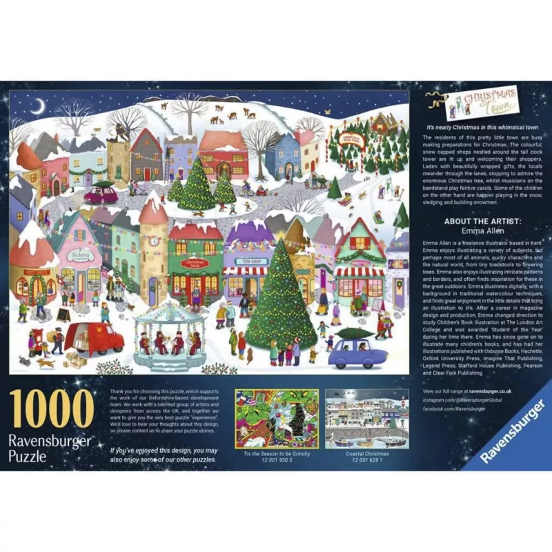 Ravensburger Puzzle Enchanted Christmas Town (1000 gab.)