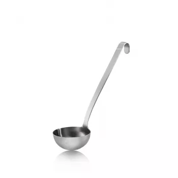 GEFU Baseline kauss 9 cm, melna neilona galva, ergonomisks PP rokturis, karstumizturīgs līdz 270°C, mazgājams trauku mašīnā
