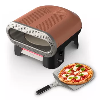 Tefal elektriskā picas cepeškrāsns ar picas nazi, 1200 W, 30 cm, melna/sarkana