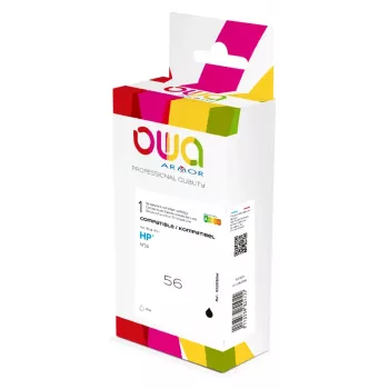 Armor OWA saderīga HP 56 melna augstas ietilpības tintes kasetne C6656A 21ml