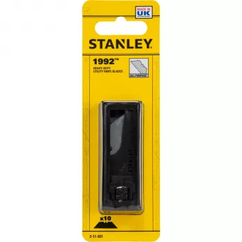 STANLEY BLACK&DECKER Stanley Utility Naži 1992 10 gab. – Smagās slodzes augsta oglekļa tērauda trapecveida asmeņi standarta nazim