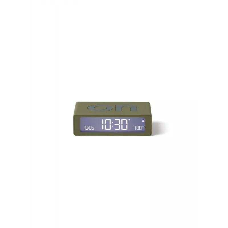 Lexon Flip Mini reversējamais modinātājpulkstenis Khaki