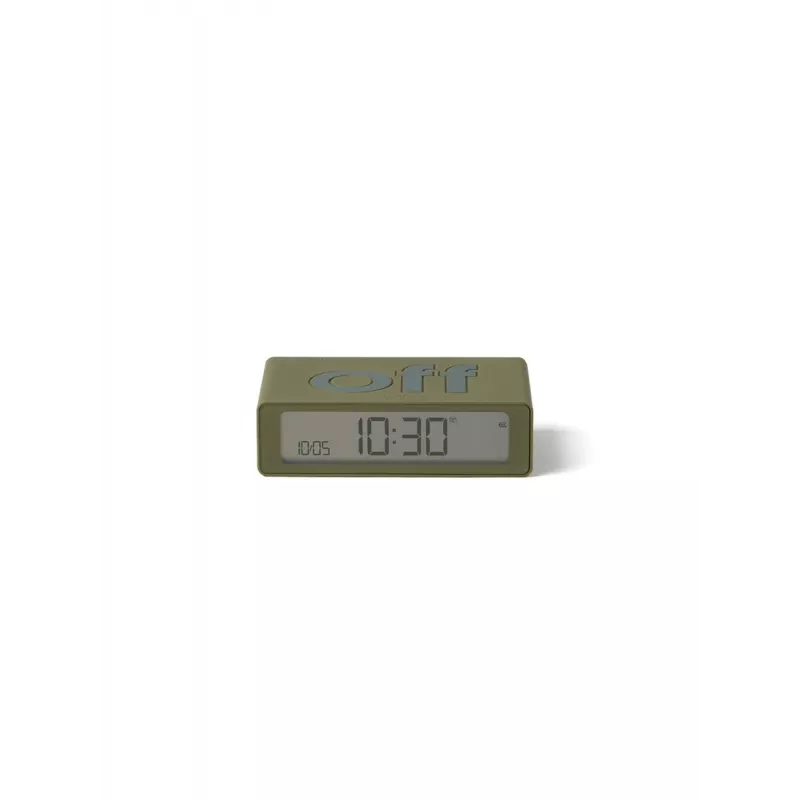 Lexon Flip Mini reversējamais modinātājpulkstenis Khaki
