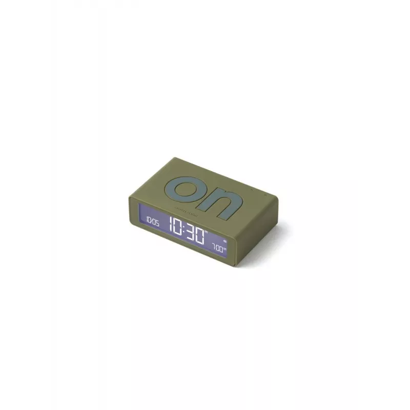 Lexon Flip Mini reversējamais modinātājpulkstenis Khaki
