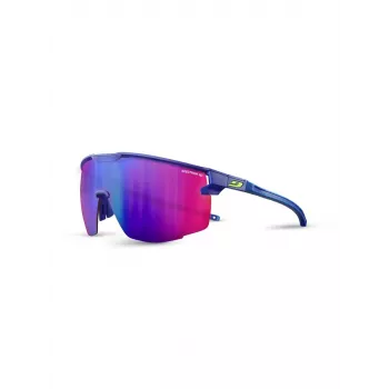Julbo Ultimate Spectron 3 HD saulesbrilles - melns/purpura rāmis, pelēka flash lēca, Cat. 3