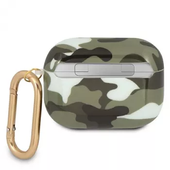 GUESS GUAPUCAMA AirPods Pro vāciņš Green/Khaki Camo kolekcija