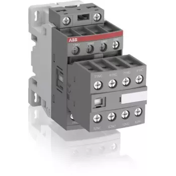 ABB NF44E palīgkontaktors, 4NO+4NC, 24-60V AC/20-60V DC elektroniskā spole, skrūvju spailes, DIN sliede