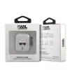Karl Lagerfeld KLA2UKHGS AirPods 1/2 vāciņš Silver Glitter Karl's Head