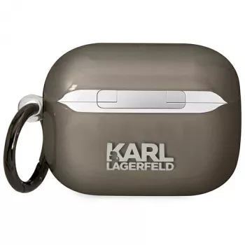 Karl Lagerfeld KLAPHNIKTCK AirPods Pro vāciņš Black Karl Head