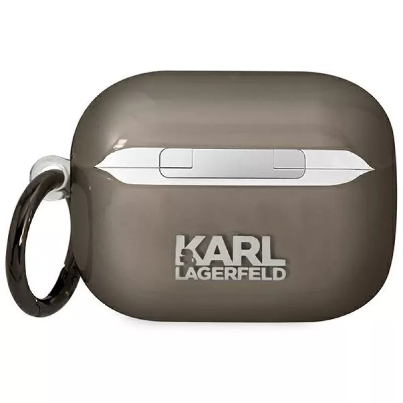 Karl Lagerfeld KLAPHNIKTCK AirPods Pro vāciņš Black Karl Head