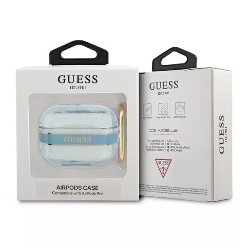 GUESS Strap Collection AirPods Pro maciņš - zils