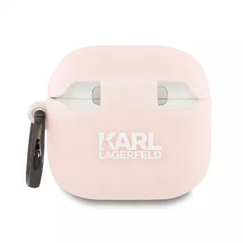 Karl Lagerfeld Silikona Choupette galvas 3D maciņš AirPods 4 – Rozā