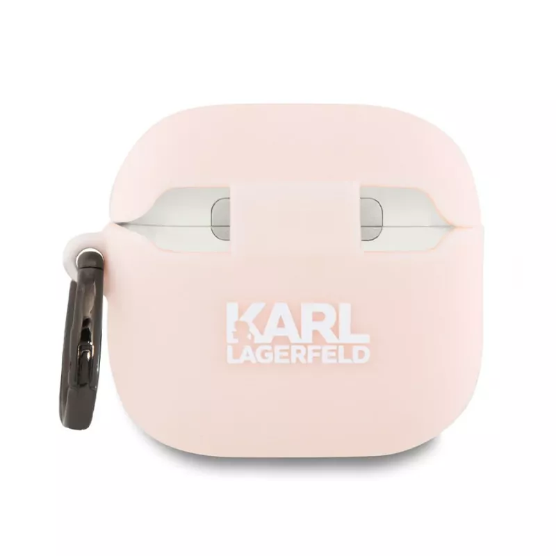 Karl Lagerfeld Silikona Choupette galvas 3D maciņš AirPods 4 – Rozā