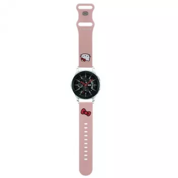 Hello Kitty universāla silikona pulksteņa siksniņa 22mm rozā Kitty galvas dizains