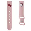 Hello Kitty universāla silikona pulksteņa siksniņa 22mm rozā Kitty galvas dizains