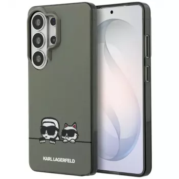Karl Lagerfeld Samsung Galaxy S26 Ultra IML Peekaboo Karl&Choupette MagSafe maciņš zaļš