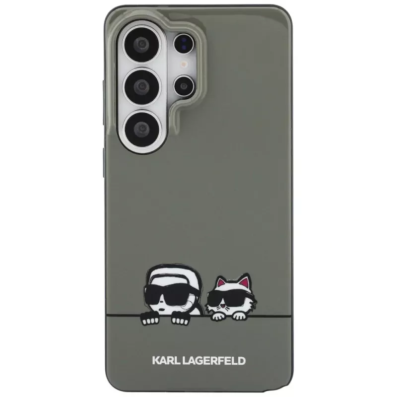 Karl Lagerfeld Samsung Galaxy S26 Ultra IML Peekaboo Karl&Choupette MagSafe maciņš zaļš