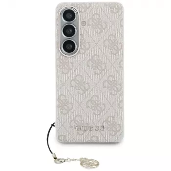 GUESS 4G Classic Logo Charm Macīgais vāciņš Samsung Galaxy S26 - Rozā