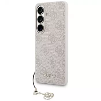 GUESS 4G Classic Logo Charm Macīgais vāciņš Samsung Galaxy S26 - Rozā