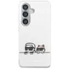Karl Lagerfeld IML Peekaboo Karl & Choupette MagSafe maciņš Samsung Galaxy S26, caurspīdīgs