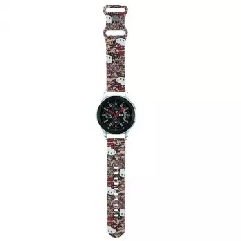 Hello Kitty universāla silikona pulksteņa siksniņa Graffiti Pink 22mm