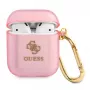 GUESS Glitter Collection aizsargmaciņa Apple AirPods 1/2 - rozā