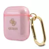 GUESS Glitter Collection aizsargmaciņa Apple AirPods 1/2 - rozā