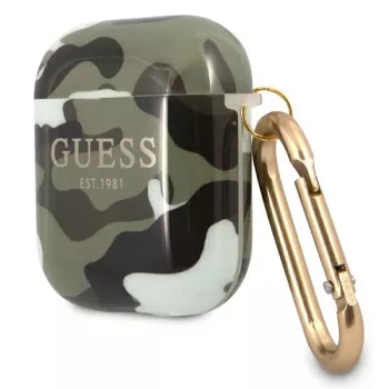 GUESS Camo Collection AirPods 1/2 vāciņš Green/Khaki