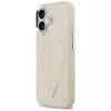 GUESS Triangle Logo Macīgais vāciņš iPhone 17 – bēšs