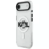 Karl Lagerfeld IML Choupette Sketch Logo MagSafe vāciņš iPhone Air, caurspīdīgs