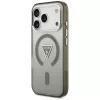 GUESS IML Gradient Triangle Logo Macīgais vāciņš iPhone 17 Pro - Khaki