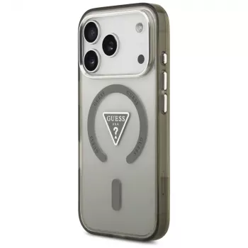 GUESS IML Gradient Triangle Logo Macīgais vāciņš iPhone 17 Pro - Khaki