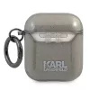 Karl Lagerfeld KLA2UKHGK AirPods 1/2 vāciņš Black Glitter Karl's Head