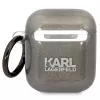 Karl Lagerfeld KLA2HNKCTGK AirPods 1/2 vāciņš melns ar mirdzumu Karl & Choupette