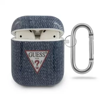 GUESS GUACA2TPUJULDB AirPods 1/2 vāciņš tumši zilā džinsa kolekcijā