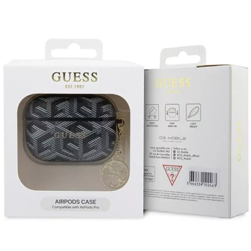 GUESS GCube Charm AirPods Pro vāciņš - Melns