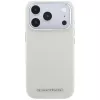 Karl Lagerfeld Grained Elongated Logo MacSafe maciņš iPhone 18 Pro / 17 Pro - bēšs