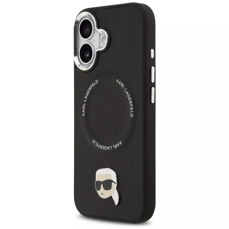 Karl Lagerfeld Karl Pin MagSafe maciņš iPhone 17 - melns