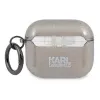 Karl Lagerfeld KLA3UKHGK AirPods 3 vāciņš Black Glitter Karl's Head