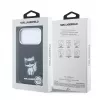 Karl Lagerfeld IML Choupette Body Sketch Print MagSafe maciņš iPhone 18 Pro Max / 17 Pro Max - Melns
