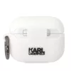 Karl Lagerfeld KLAPRUNIKH AirPods Pro maciņš balts silikona Karl Head 3D