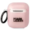 Karl Lagerfeld Ikonik Choupette AirPods 1./2. paaudzes maciņš, rozā