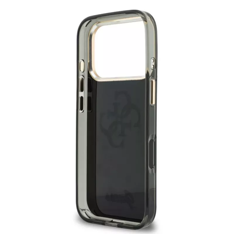 GUESS IML 4G Script Metal Maciņš iPhone 18 Pro / 17 Pro - Melns
