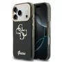 GUESS IML 4G Script Metal Maciņš iPhone 18 Pro / 17 Pro - Melns