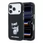 Karl Lagerfeld IML Choupette Body Sketch Print MacSafe macīgā iPhone 18 Pro / 17 Pro - Melns