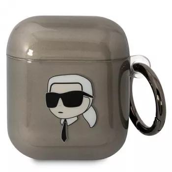Karl Lagerfeld KLA2HNIKTCK AirPods 1/2 vāciņš Black Karl's Head